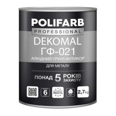 DEKOMAL «ГФ-021» Polifarb,біла, 0,9 кг DEKOMAL «ГФ-021» Polifarb,біла, 0,9 кг